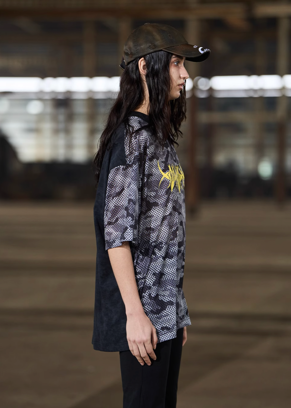 BLIND NO PLAN Gray Camouflage Distressed Tee | Face 3 Face