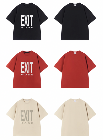 BLIND NO PLAN EXIT MODE Basic Large Logo Printing Tee | Face 3 Face