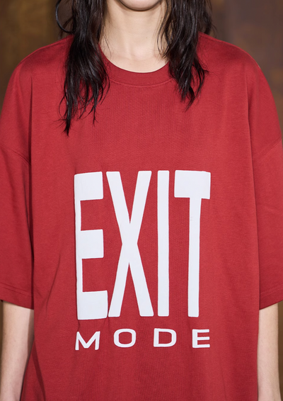 BLIND NO PLAN EXIT MODE Basic Large Logo Printing Tee | Face 3 Face