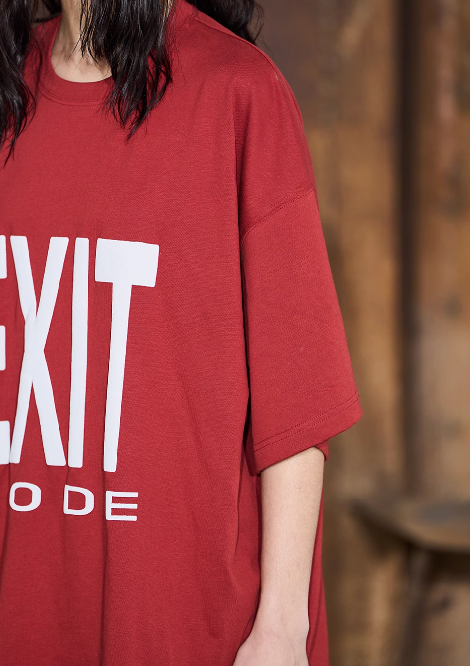 BLIND NO PLAN EXIT MODE Basic Large Logo Printing Tee | Face 3 Face