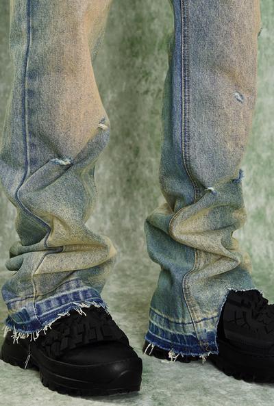 YADcrew Retro Raw Edge Destroyed Jeans | Face 3 Face