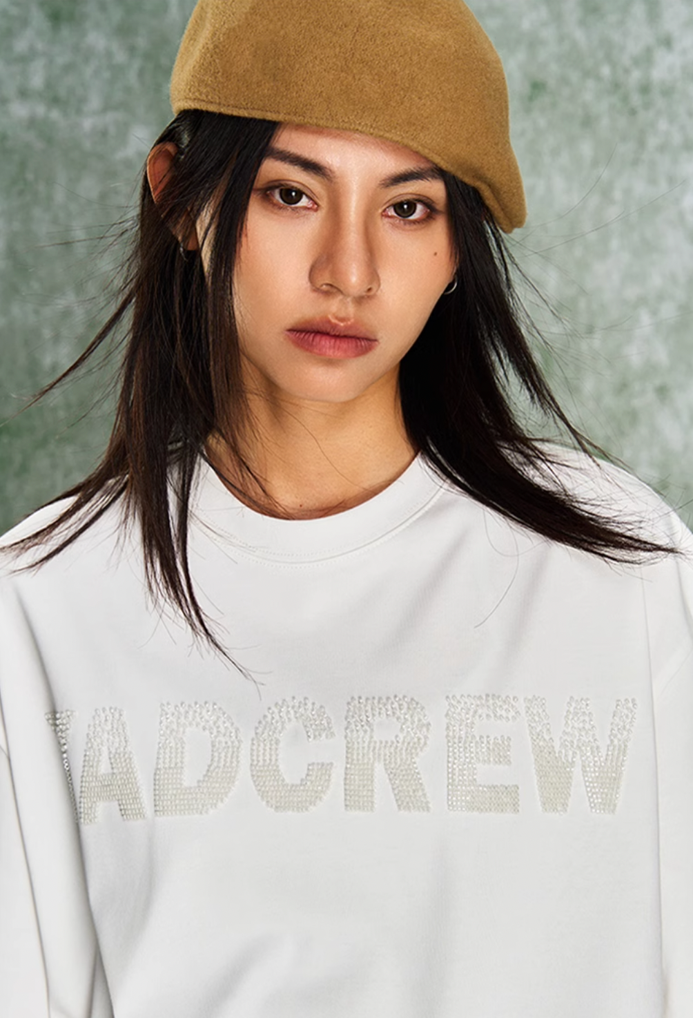 YADcrew Logo Bead Tube Embroidery Tee | Face 3 Face