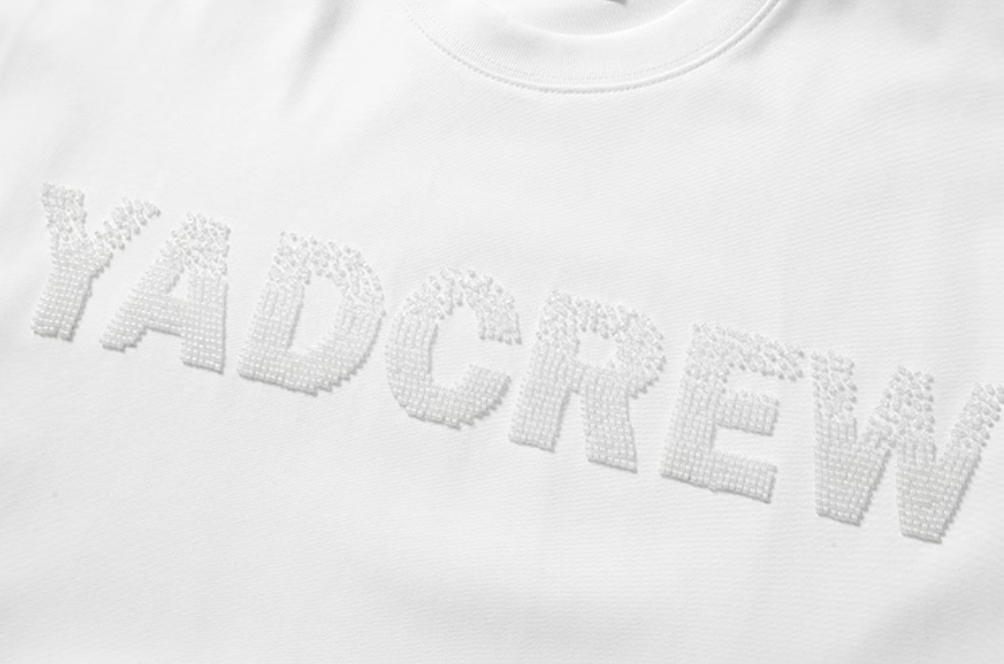 YADcrew Logo Bead Tube Embroidery Tee | Face 3 Face