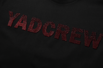 YADcrew Logo Bead Tube Embroidery Tee | Face 3 Face