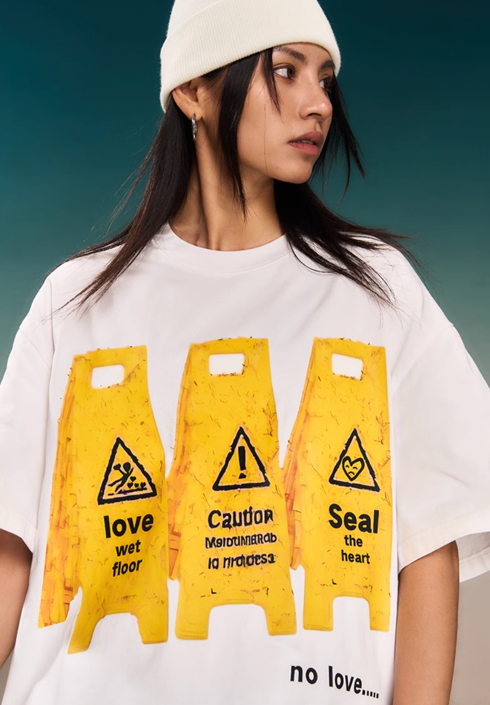 YADcrew “Love Caution Seal” Print Tee | Face 3 Face