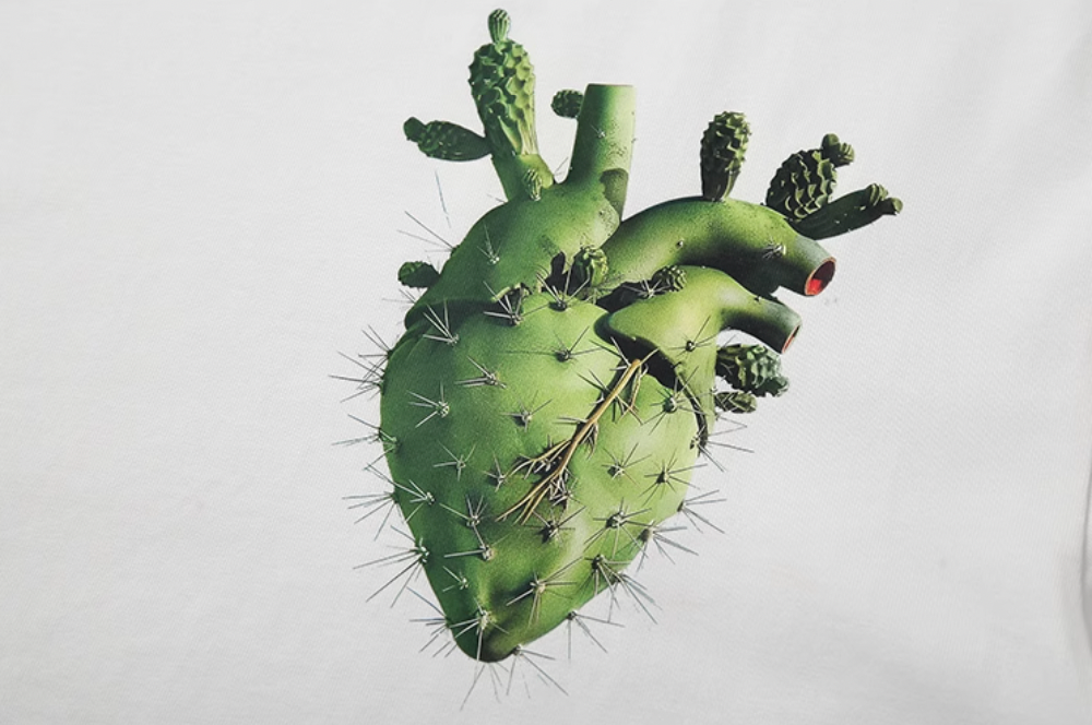 YADcrew Cactus Heart Printed Tee | Face 3 Face