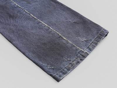 UNDERWATER Dirty Dye Damaged Splicing Baggy Jeans | Face 3 Face