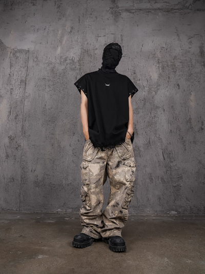 UNDERWATER Desert Camouflage 3D Cut Multi Pocket Work Cargo Pants | Face 3 Face