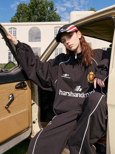 Harsh and Cruel Football Club Embroidered Patchwork Training Track Jacket | Face 3 Face