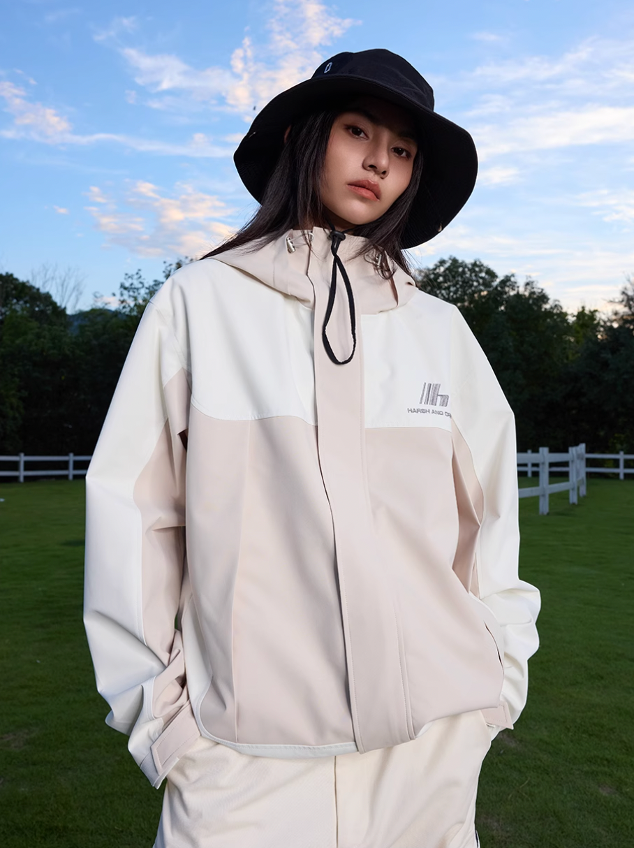 Harsh and Cruel Logo Windproof Contrast Color Rush Jacket | Face 3 Face