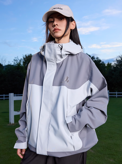 Harsh and Cruel Logo Windproof Contrast Color Rush Jacket | Face 3 Face