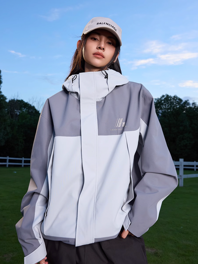 Harsh and Cruel Logo Windproof Contrast Color Rush Jacket | Face 3 Face