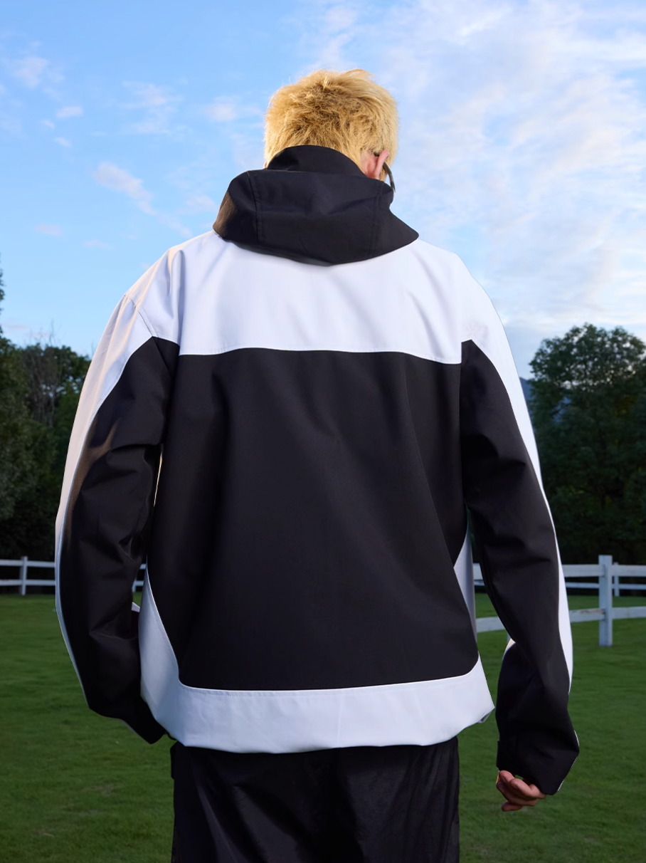 Harsh and Cruel Logo Windproof Contrast Color Rush Jacket | Face 3 Face