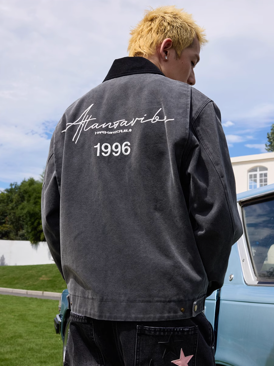 Harsh and Cruel Vintage Handwritten Embroidered Detroit Jacket | Face 3 Face