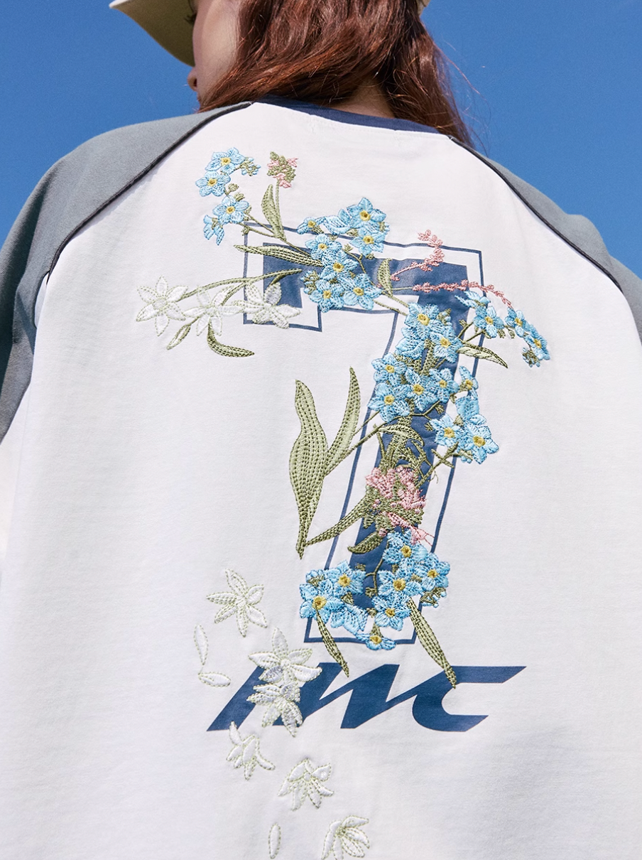 Harsh and Cruel Flower Embroidery Long Sleeved Tee | Face 3 Face