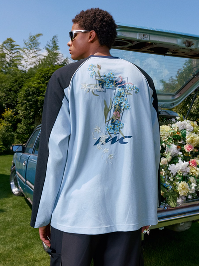 Harsh and Cruel Flower Embroidery Long Sleeved Tee | Face 3 Face