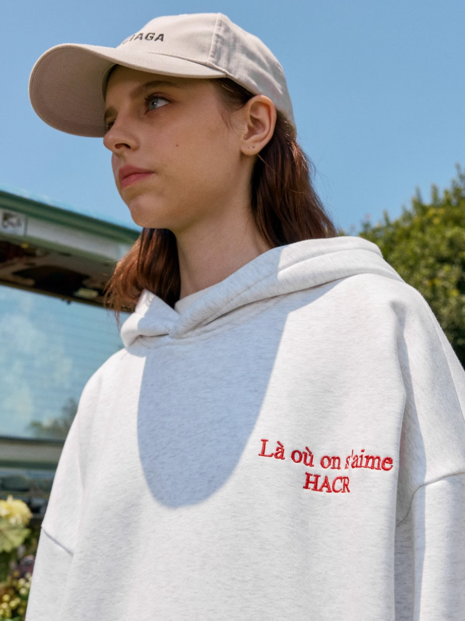 Harsh and Cruel Basic Logo Slogan HACR Embroidered Hoodie | Face 3 Face