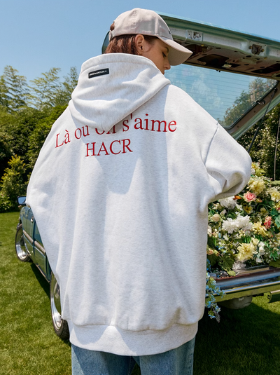 Harsh and Cruel Basic Logo Slogan HACR Embroidered Hoodie | Face 3 Face