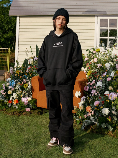 Harsh and Cruel Hood Floral Logo Embroidered Hoodie | Face 3 Face