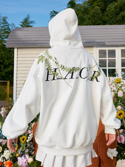 Harsh and Cruel Floral Garland Embroidered HACR Hoodie | Face 3 Face