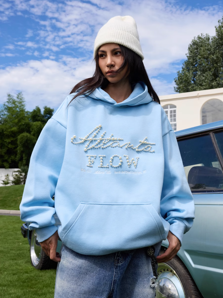 Harsh and Cruel Pearl Embroidery Hoodie | Face 3 Face