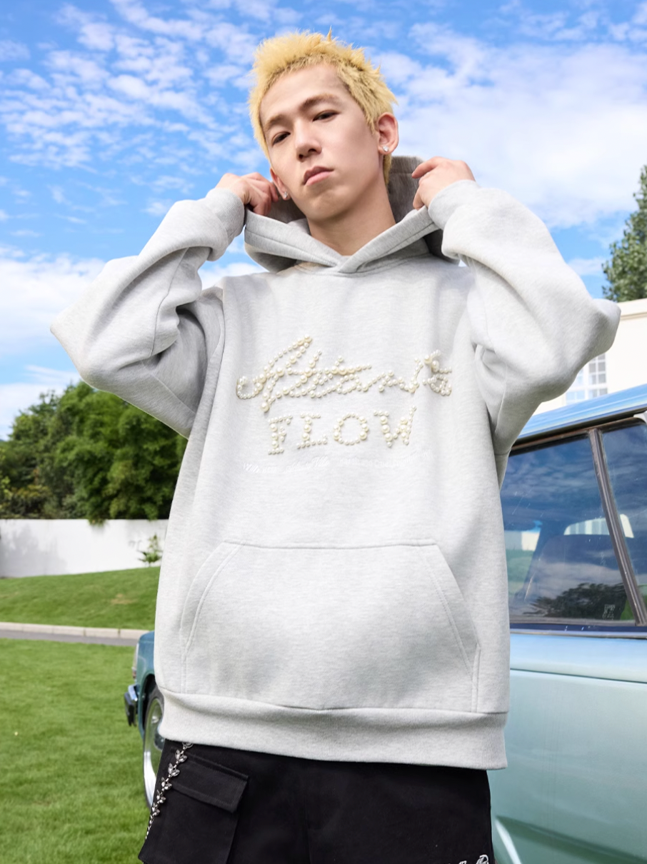 Harsh and Cruel Pearl Embroidery Hoodie | Face 3 Face