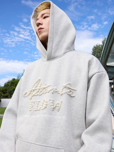 Harsh and Cruel Pearl Embroidery Hoodie | Face 3 Face