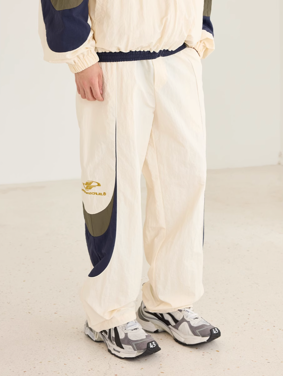 Harsh and Cruel Contrast Color Stitching Logo Track Pants | Face 3 Face