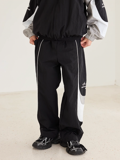 Harsh and Cruel Contrast Color Stitching Logo Track Pants | Face 3 Face