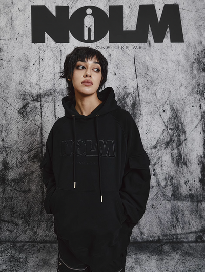 STEEPC NOLM Embroidered Logo Loose Hoodie | Face 3 Face