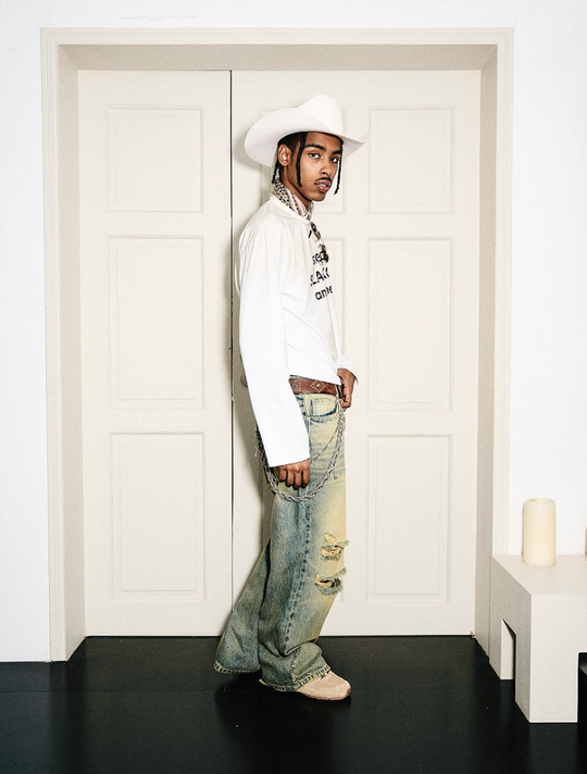 STEEPC Yellowed Vintage Washed Worn Jeans | Face 3 Face