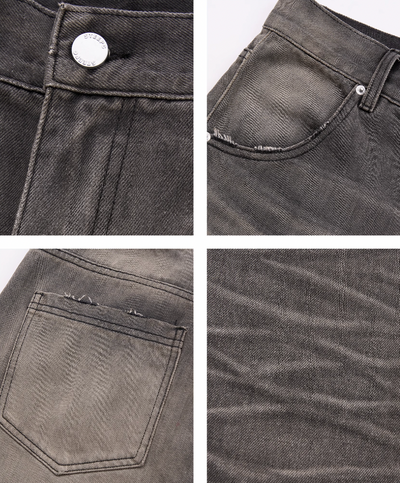 STEEPC Stonewashed Aged Ash Black Vintage Jeans | Face 3 Face