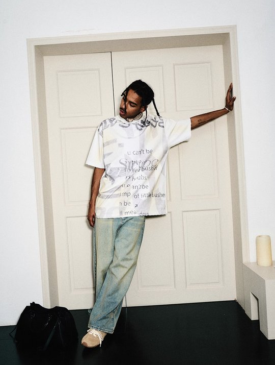 STEEPC Aged Spray Washed Blotch Full Print Tee | Face 3 Face