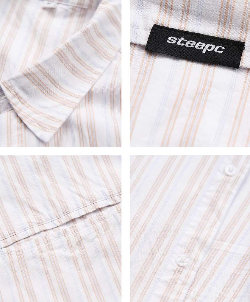 STEEPC Striped Simple Loose Shirt | Face 3 Face