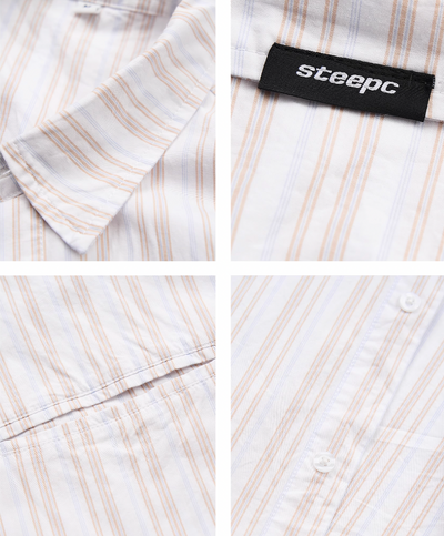 STEEPC Striped Simple Loose Shirt | Face 3 Face