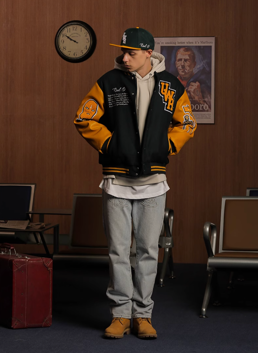 UNTILWERICH CALIFORNIA 187 Baseball Jacket | Face 3 Face