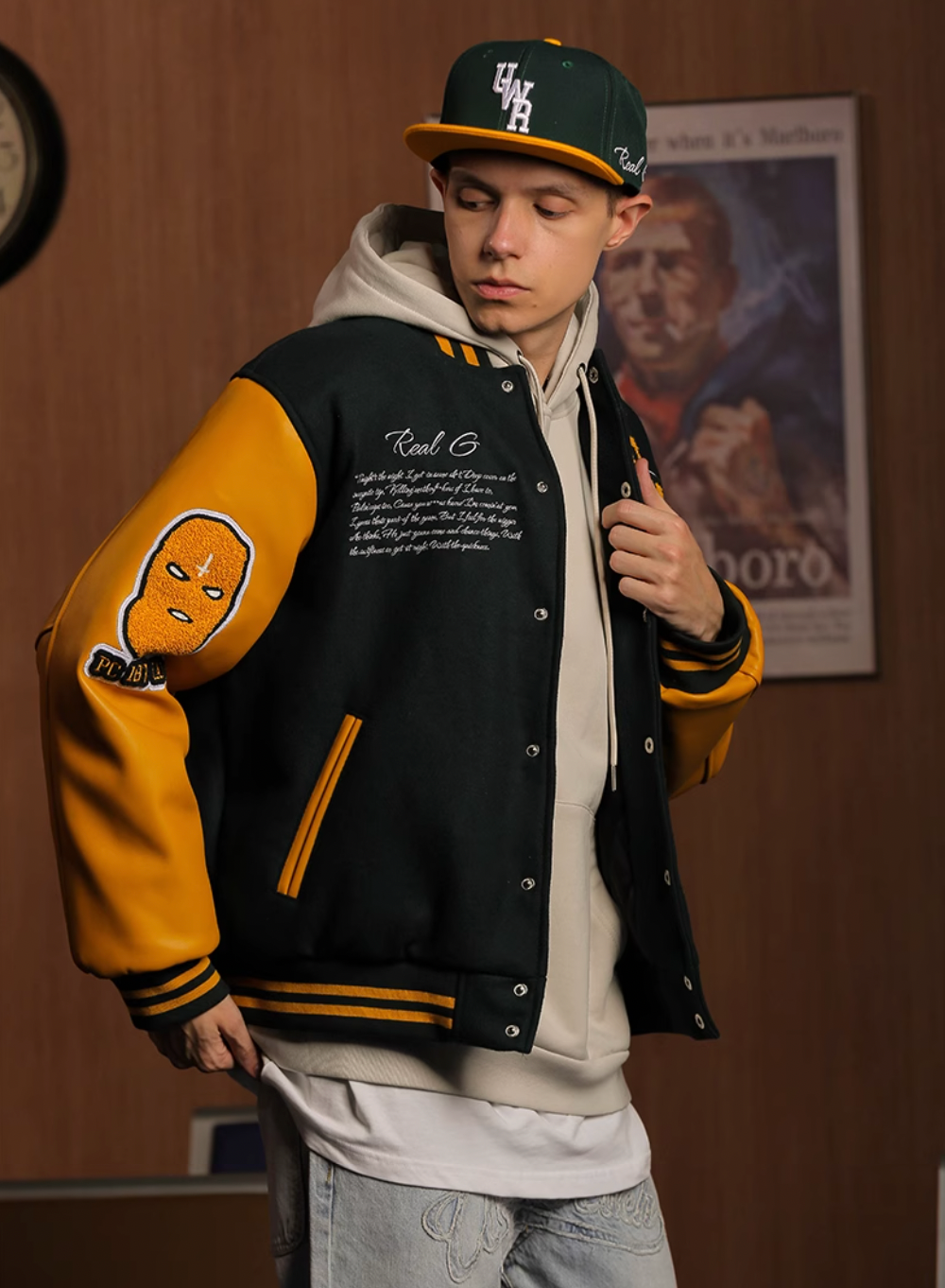 UNTILWERICH CALIFORNIA 187 Baseball Jacket | Face 3 Face