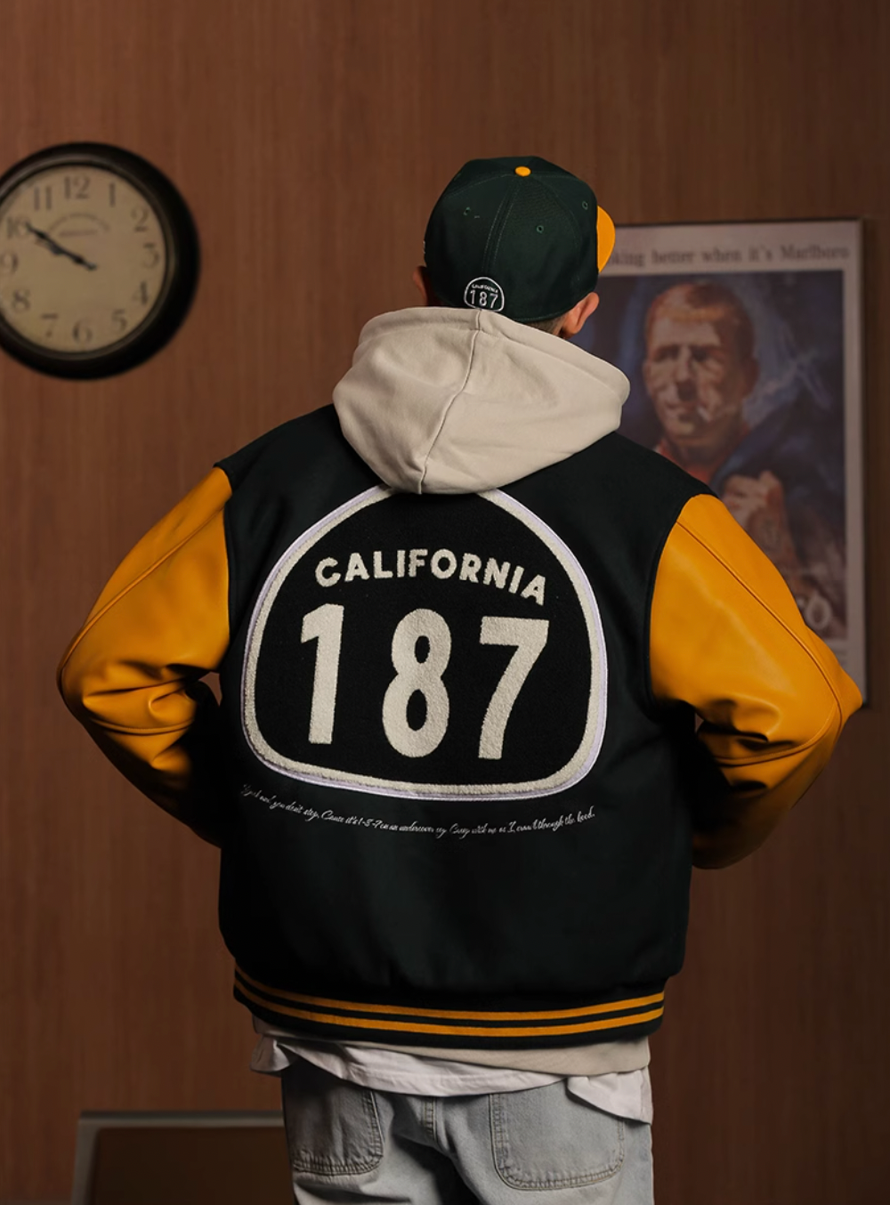 UNTILWERICH CALIFORNIA 187 Baseball Jacket | Face 3 Face