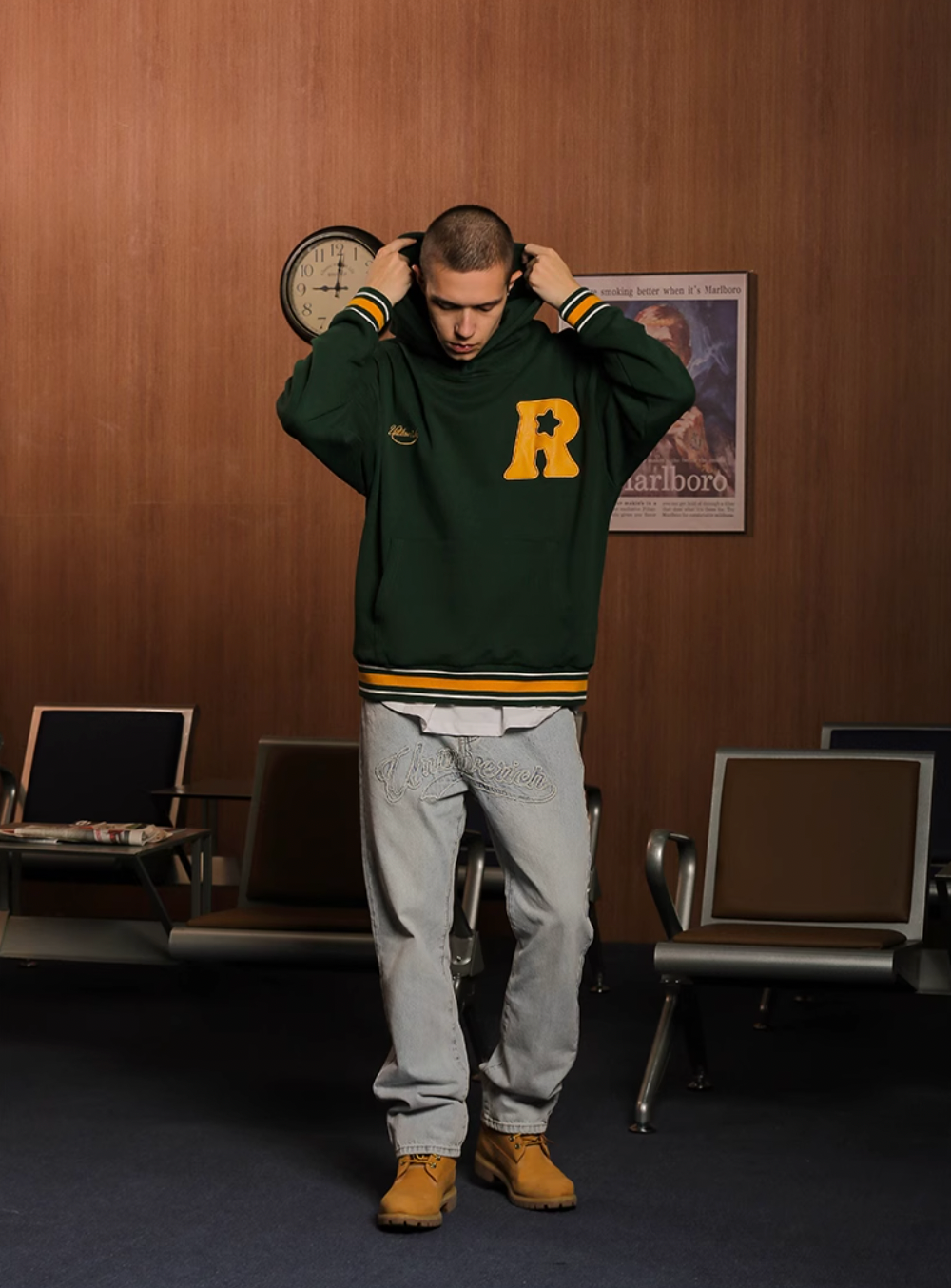 UNTILWERICH R Star Long Hoodie | Face 3 Face