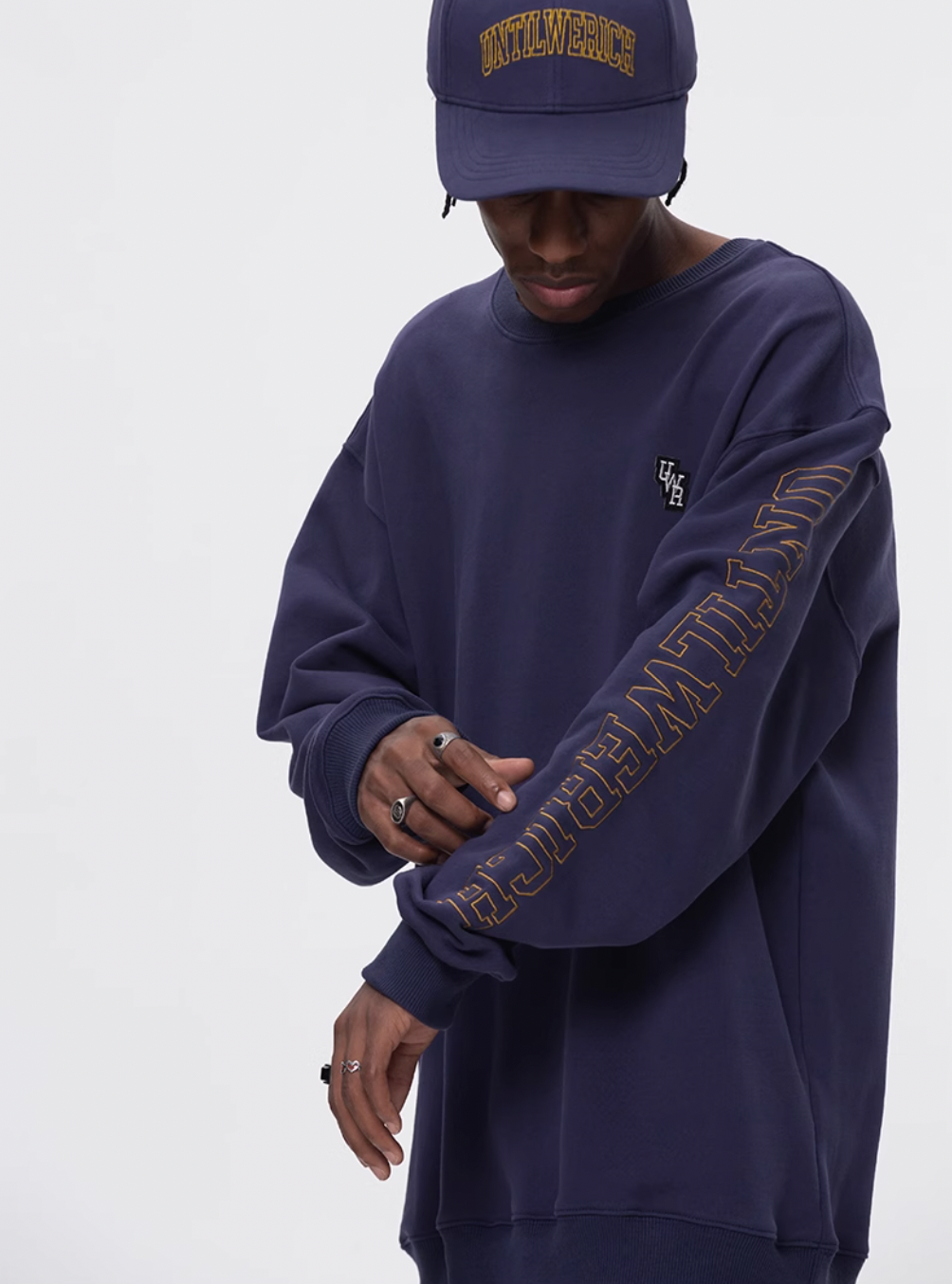 UNTILWERICH Logo Embroidered Sweatshirt | Face 3 Face