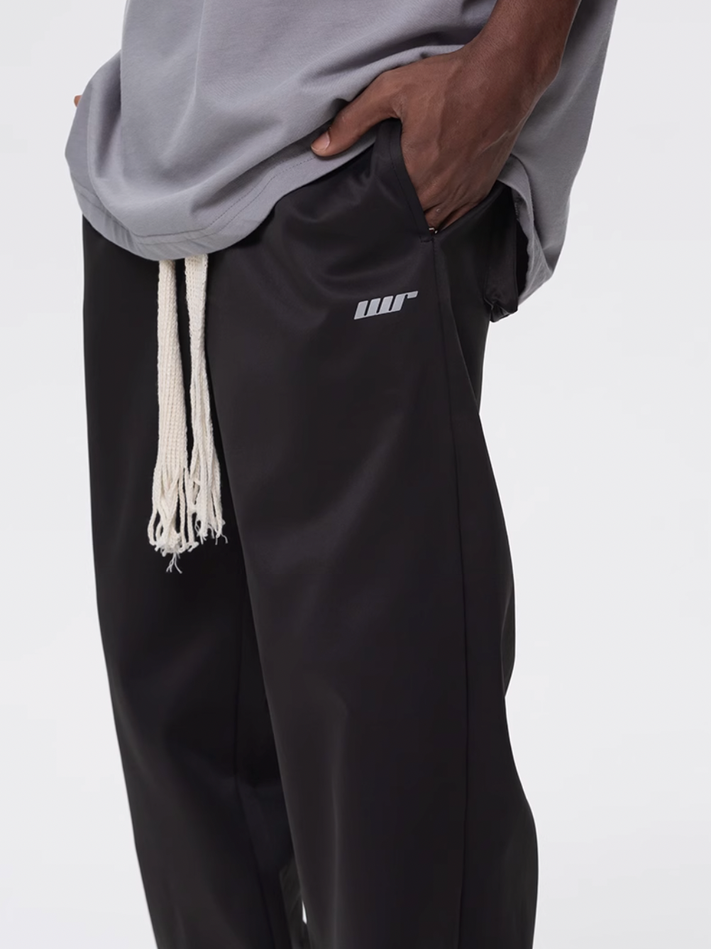 UNTILWERICH Drawstring Buttoned Athletic Pants | Face 3 Face