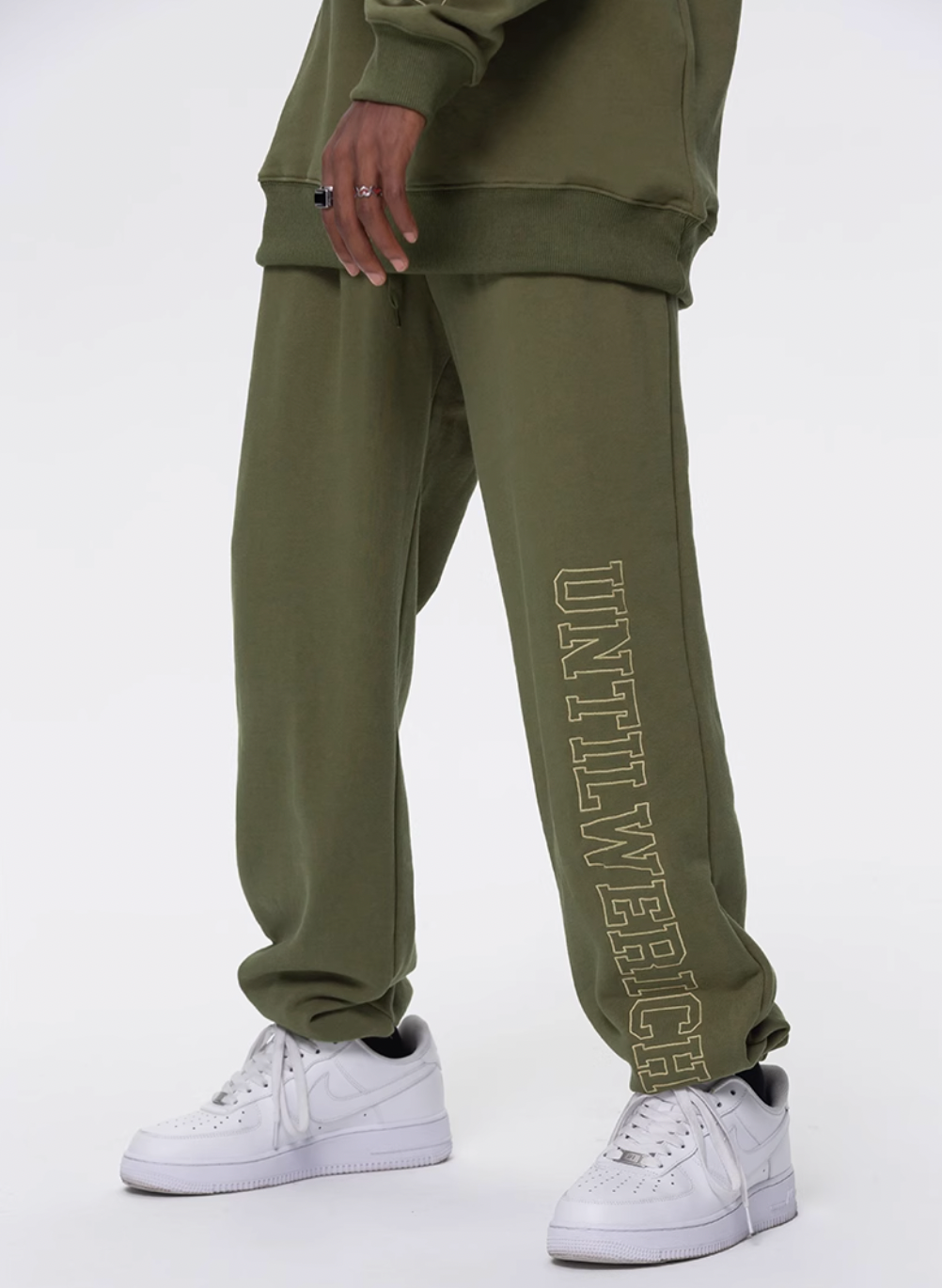 UNTILWERICH Logo Embroidered Sports Sweatpants | Face 3 Face