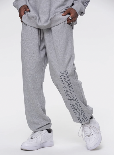 UNTILWERICH Logo Embroidered Sports Sweatpants | Face 3 Face