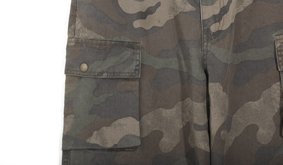 UNTILWERICH Dirty Camo Multi Pocket Work Cargo Pants | Face 3 Face