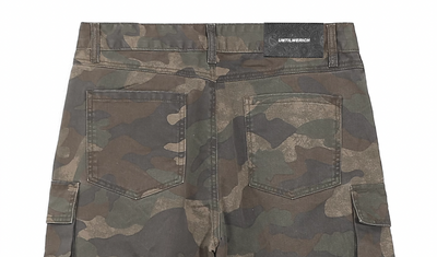 UNTILWERICH Dirty Camo Multi Pocket Work Cargo Pants | Face 3 Face