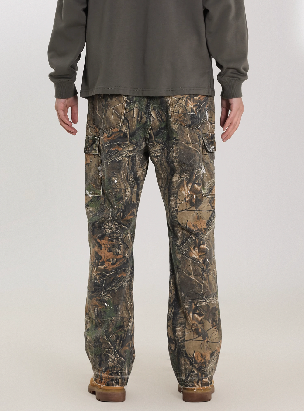 UNTILWERICH Camouflage Withered Leaves Micro Cargo Pants | Face 3 Face