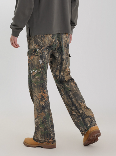 UNTILWERICH Camouflage Withered Leaves Micro Cargo Pants | Face 3 Face