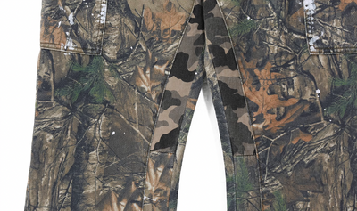 UNTILWERICH Camouflage Withered Leaves Micro Cargo Pants | Face 3 Face