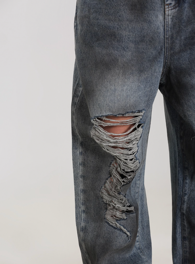 UNTILWERICH Old Dirty Wash Destroyed Jeans | Face 3 Face