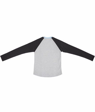 MHARF Gray 87 Raglan Long Sleeve Football Jersey | Face 3 Face